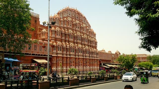 The Hawa Mahal in Jaipur, one of India's most visited monuments