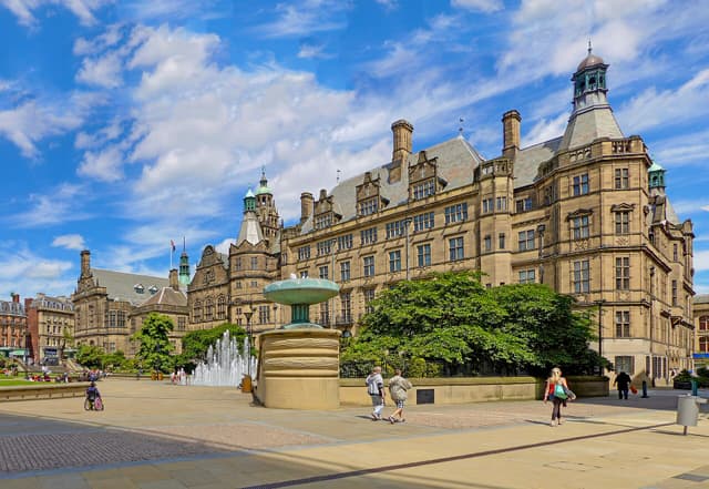 Sheffield Town Hall, home of one of the councils in South Yorkshire