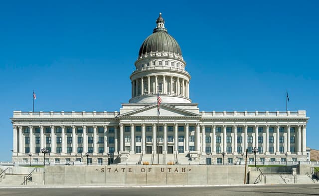 The Utah State Capitol in Salt Lake City